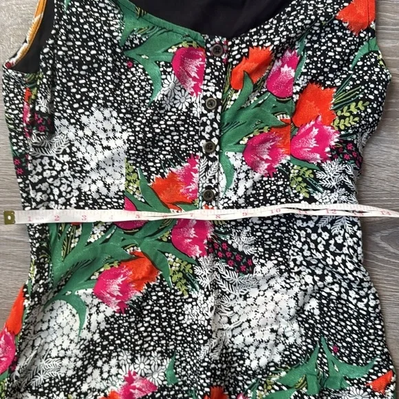 Anthropologie Maeve Violette Floral Midi Dress - Picture 13 of 14